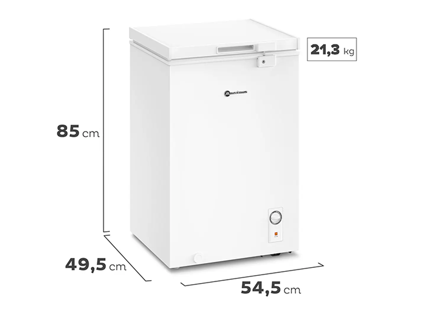 FREEZER HORIZONTAL MADEMSA 99 L FRÍO DIRECTO DUAL M100D 2