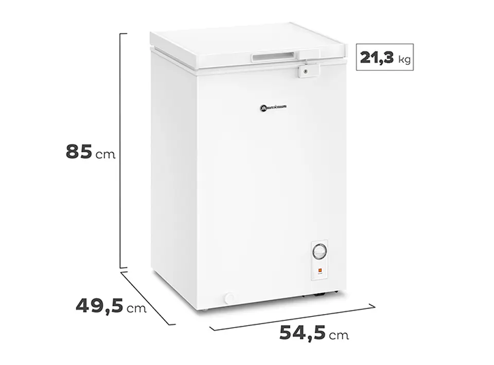 FREEZER HORIZONTAL MADEMSA 99 L FRÍO DIRECTO DUAL M100D 2