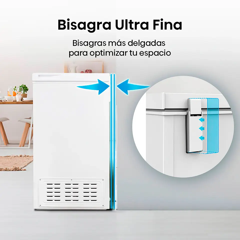 FREEZER HORIZONTAL HISENSE 99 L FRÍO DIRECTO DUAL FT125D4AW1 FUNCTION 6