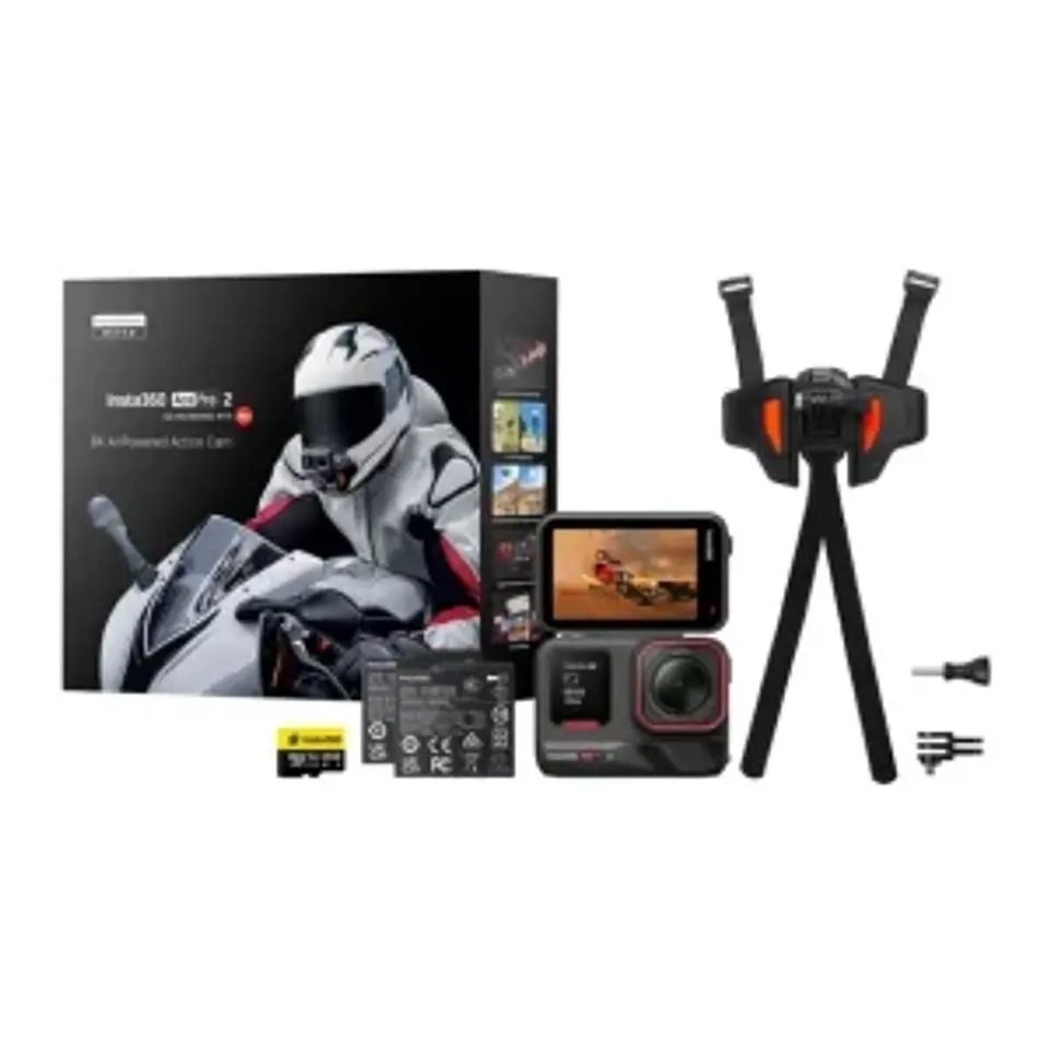 KIT INSTA360 ACE PRO 2 MOTORCYCLE CON MEMORIA Y ACCESORIOS 1