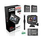 PACK CÁMARA DEPORTIVA SJCAM SJ10 PRO 4K 60FPS WIFI ESTABILIZADOR CON CARGADOR 2 BATERIAS RELOJ Y MIC - Miniatura 2