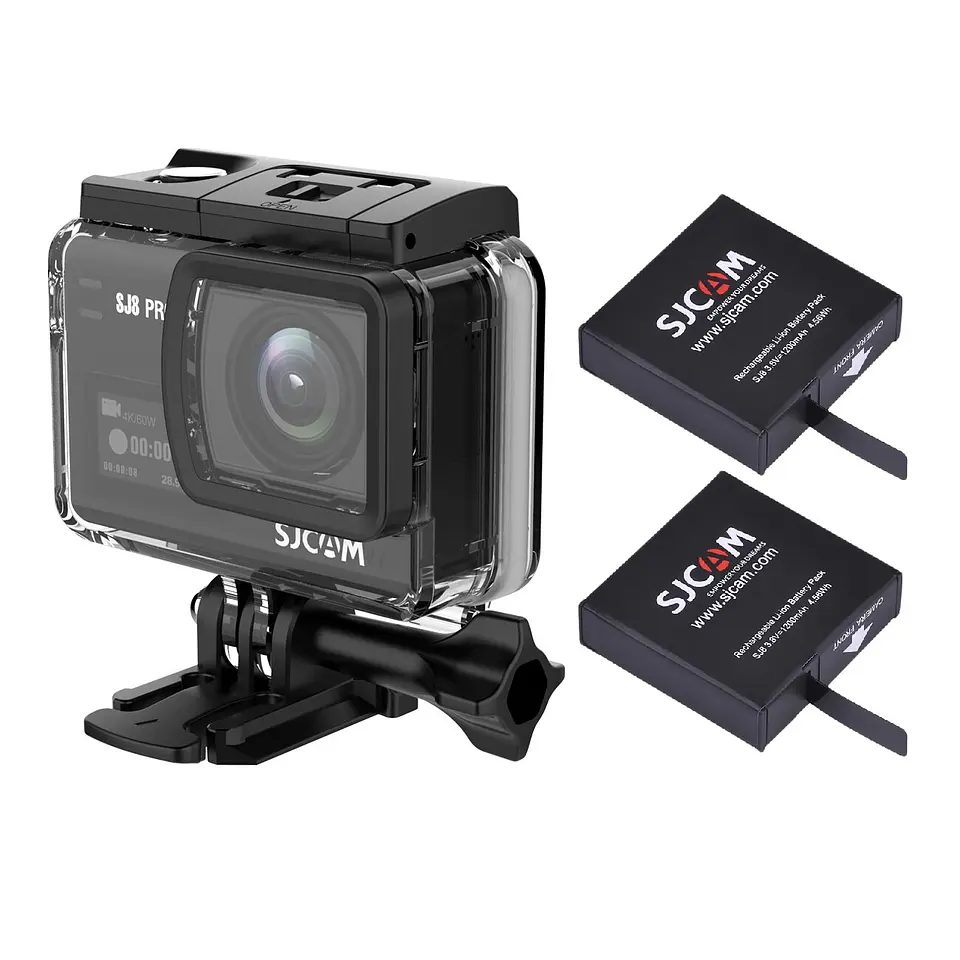 PACK CÁMARA SJCAM SJ8 PRO 4K 60FPS DUAL + 2 BATERIAS 4