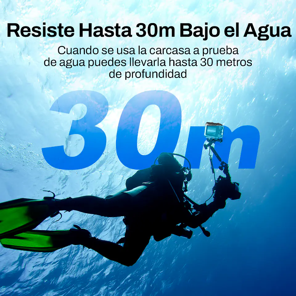 CÁMARA DEPORTIVA AUSEK 8K 50MP ULTRAHD CON ACCESORIOS ACCIÓN 5