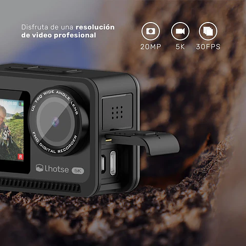 CÁMARA DE ACCIÓN 5K 60FTP ACCESORIOS PEAKPRO LHOTSE