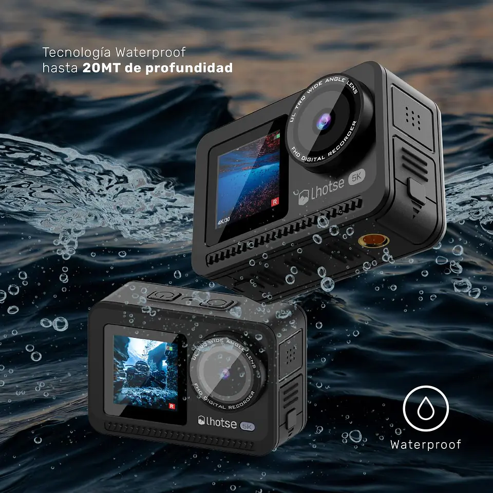 CÁMARA DE ACCIÓN 5K 60FTP ACCESORIOS PEAKPRO LHOTSE 5
