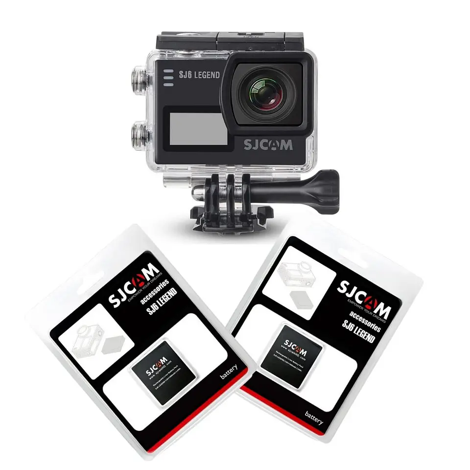 PACK CÁMARA DEPORTIVA SJCAM SJ6 LEGEND 4K WIFI ESTABILIZADOR GIROSCÓPICO MÁS 2 BÁTERÍAS 2