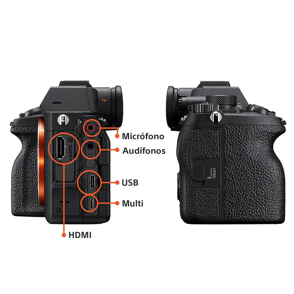 CAMARA FULL FRAME ILCE-7M4K CON LENTE SEL2870 | NEGRO 3