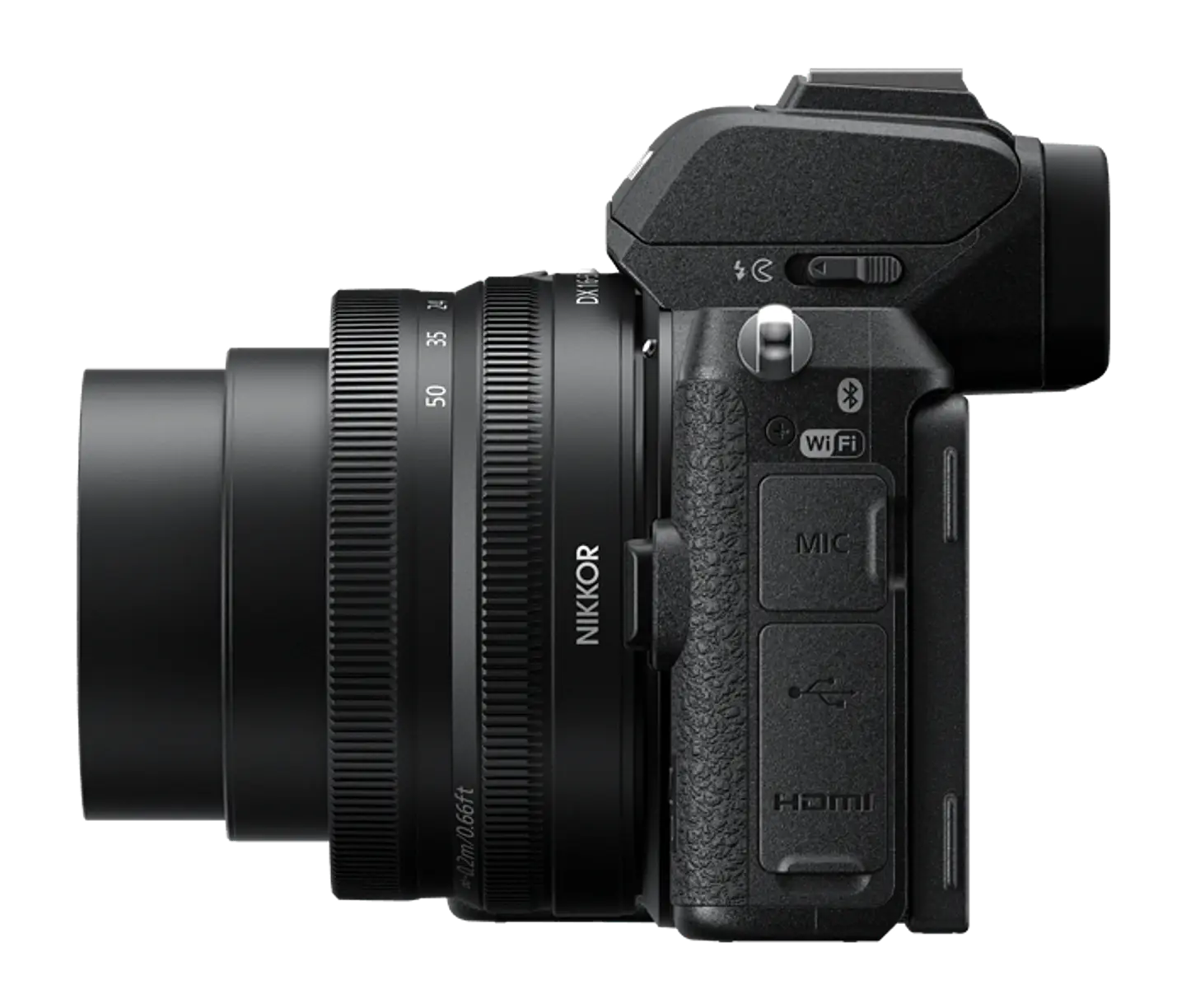 CÁMARA NIKON MIRRORLESS Z50 C/LENTE 16-50MM F 3.5 - 6.3 VR + LTE. 50-250MM 2