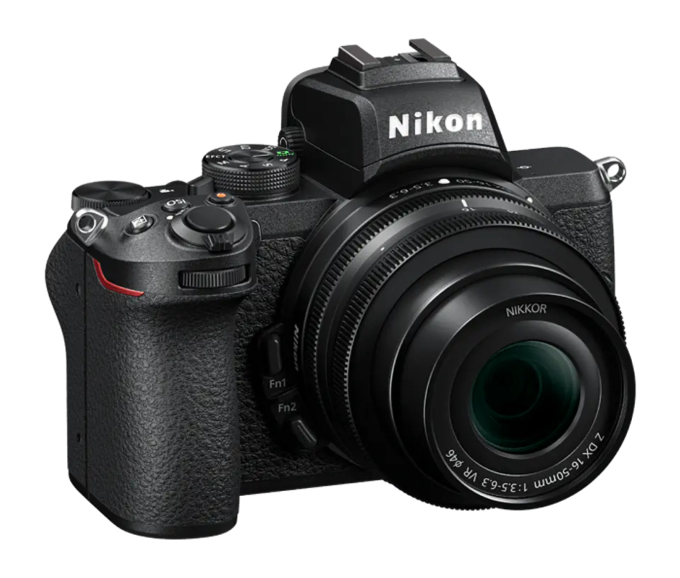 CÁMARA NIKON MIRRORLESS Z50 C/LENTE 16-50MM F 3.5 - 6.3 VR + LTE. 50-250MM 3