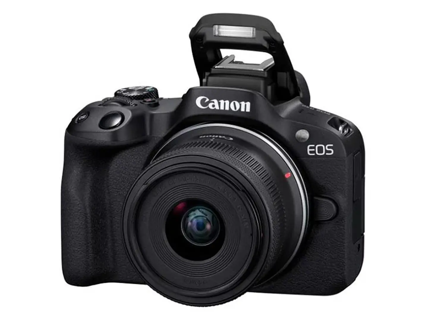 CÁMARA MIRRORLESS CANON R50 4K UHD 24.2 MP+ LENTE 18-45 + LENTE 55-210 1