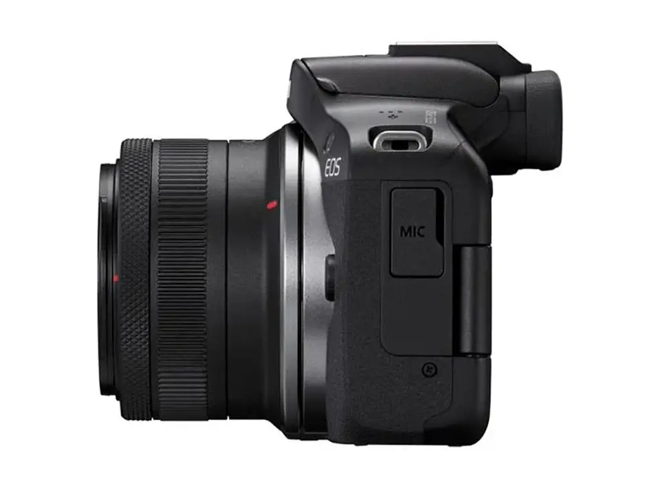 CÁMARA MIRRORLESS CANON R50 4K UHD 24.2 MP+ LENTE 18-45 + LENTE 55-210 3