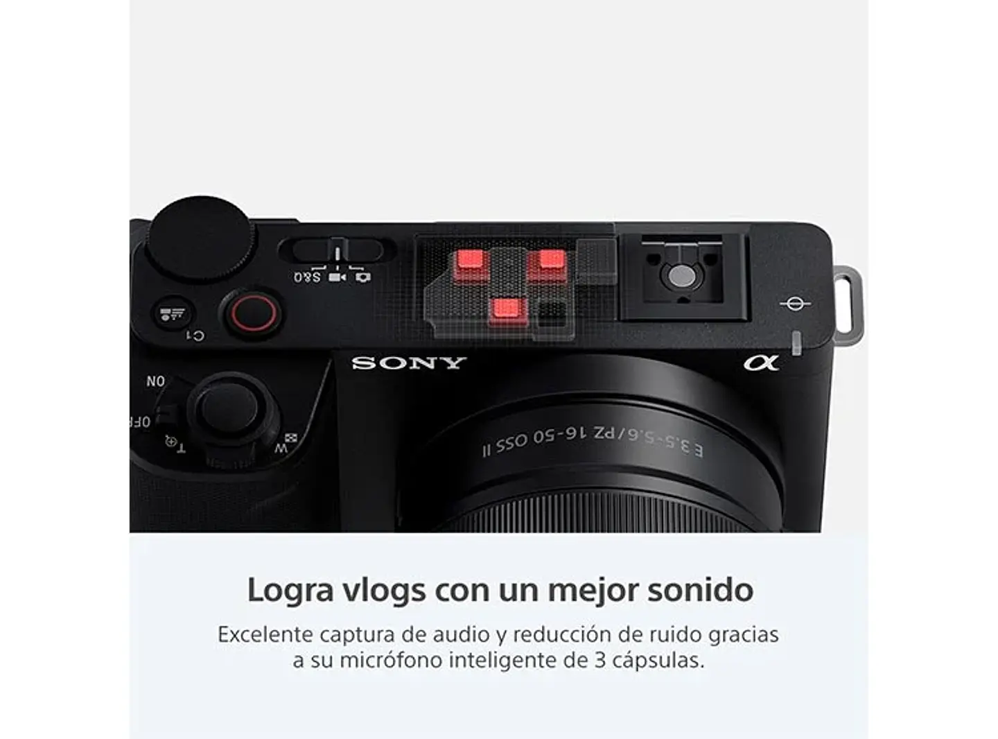 CÁMARA MIRRORLESS SONY ZV-E10 II PARA BLOGS 4K UHD 27MP + LENTE SELP16502 3