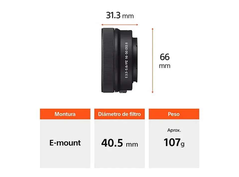 CÁMARA MIRRORLESS SONY ZV-E10 II PARA BLOGS 4K UHD 27MP + LENTE SELP16502 7