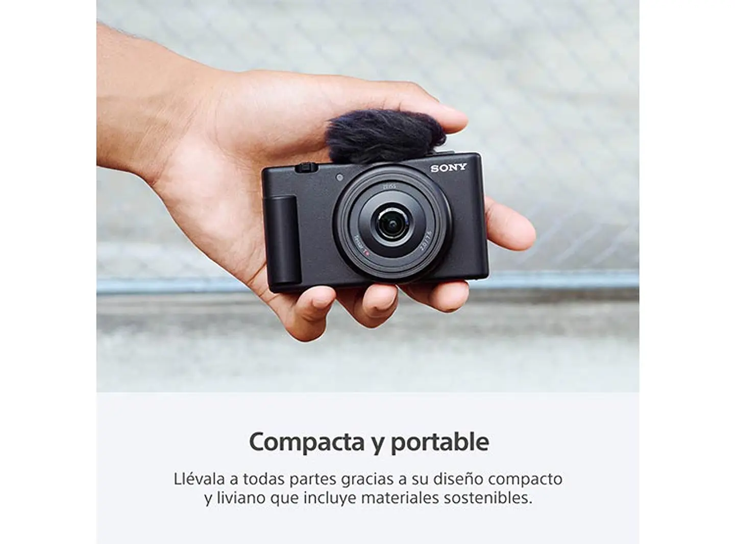 CÁMARA VÍDEO DEPORTIVA SONY ZV-1F WI-FI BLUETOOTH 20.1 MP VIDEOBLOGS 7