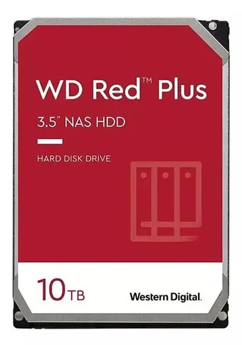 DISCO DURO WESTERN DIGITAL RED PLUS 10TB NAS SATA 7200 RPM