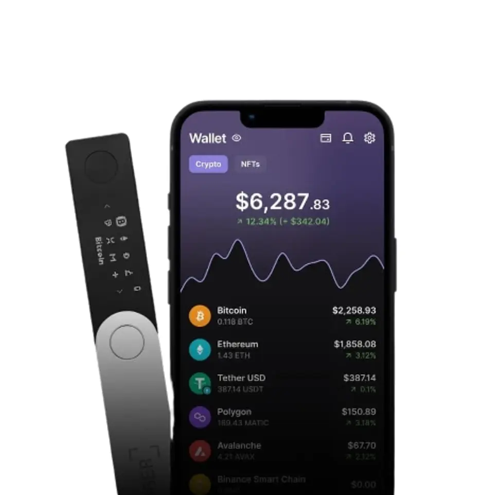 BILLETERA FRÍA LEDGER NANO X - BILLETERA BTC ETH XRP BNB 4
