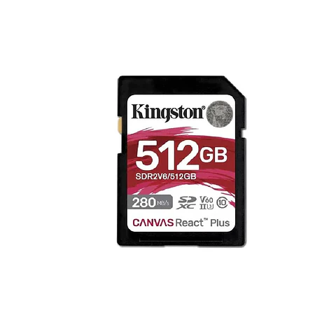 TARJETA DE MEMORIA SD KINGSTON CANVAS REACT PLUS V60 512GB