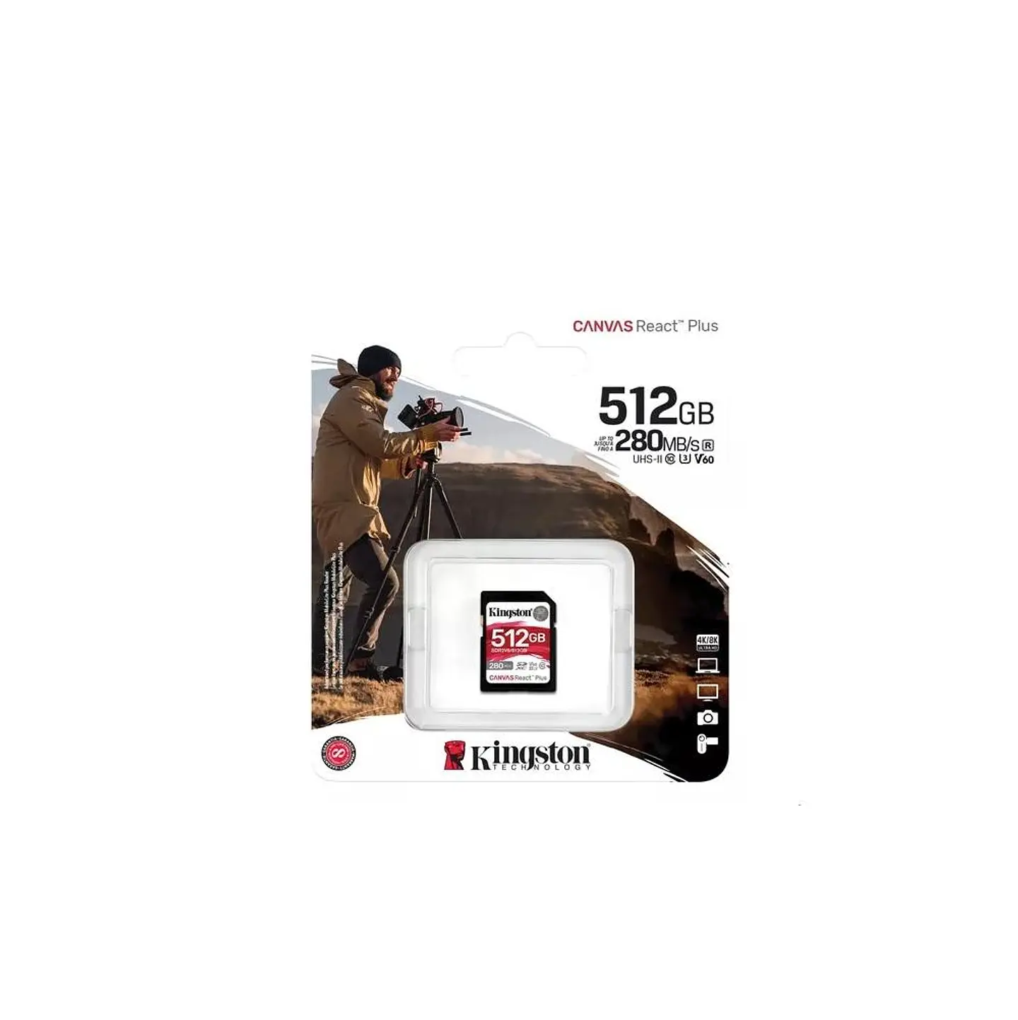 TARJETA DE MEMORIA SD KINGSTON CANVAS REACT PLUS V60 512GB 3