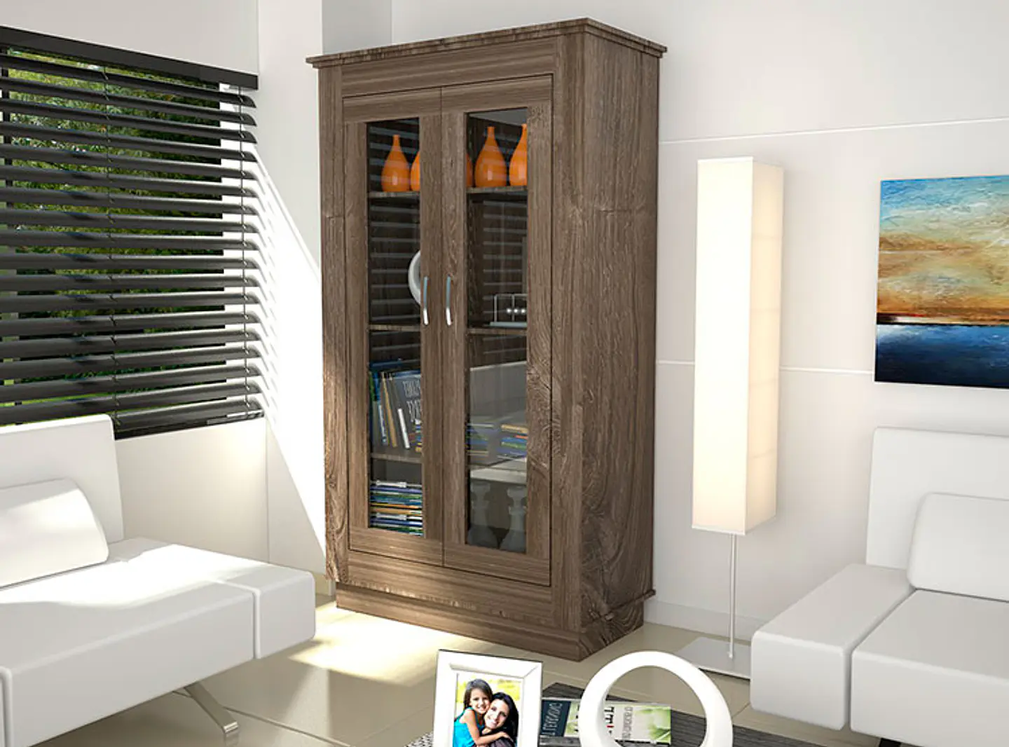 VITRINA TUHOME ALCAMO SIENA 2 PUERTAS 3