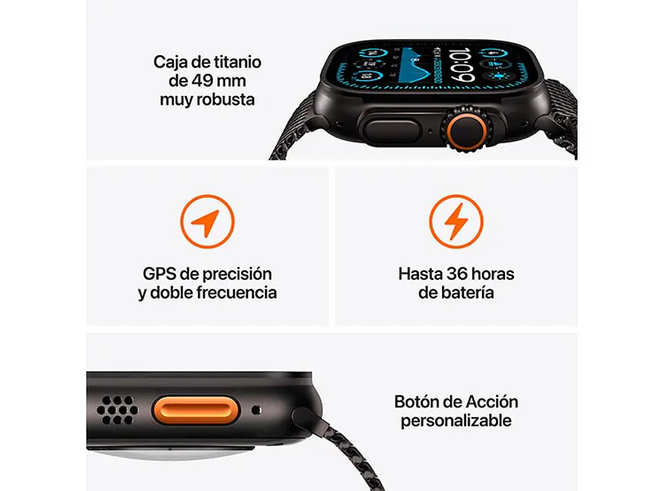 APPLE WATCH ULTRA 2 49MM TITANIO NATURAL CORREA LOOP L 4