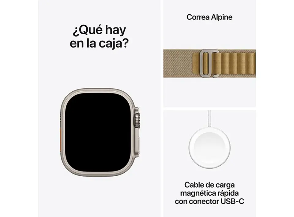 APPLE WATCH ULTRA 2 49MM TITANIO NATURAL CORREA LOOP M 5