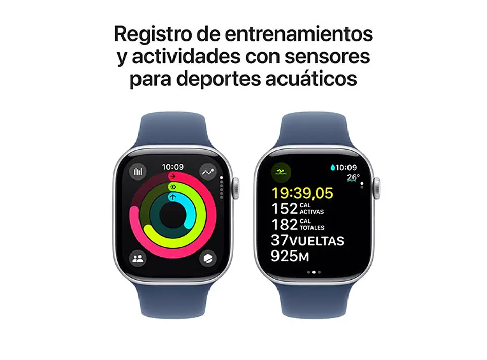 APPLE WATCH SERIE 10 46MM PLATA ALUMINIO CORREA DEPORTIVA M/L 8
