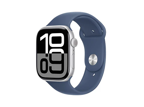 APPLE WATCH SERIE 10 46MM PLATA ALUMINIO CORREA DEPORTIVA S/M