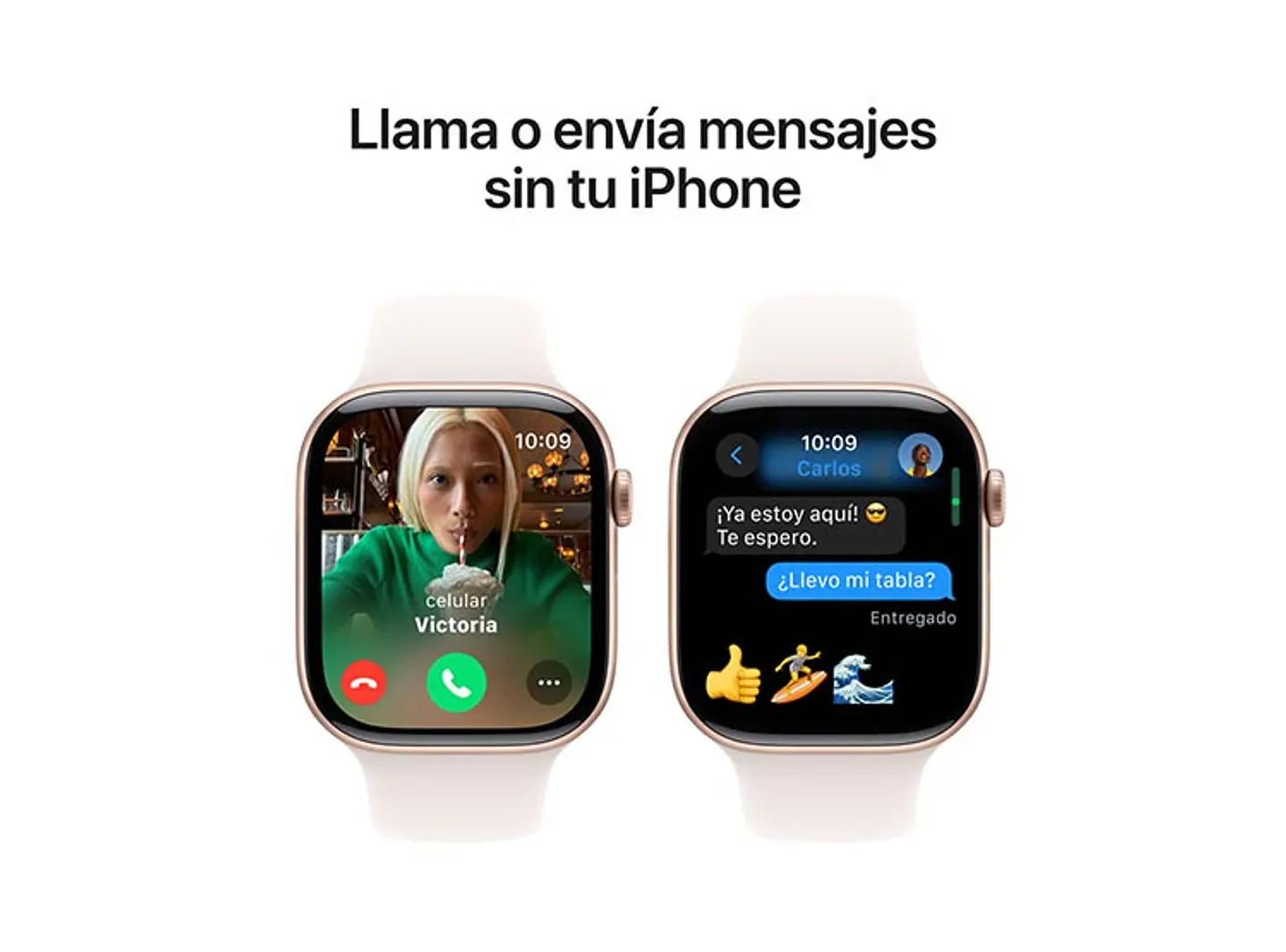 APPLE WATCH SERIE 10 46MM ROSE GOLD ALUMINIO CORREA DEPORTIVA S/M 3