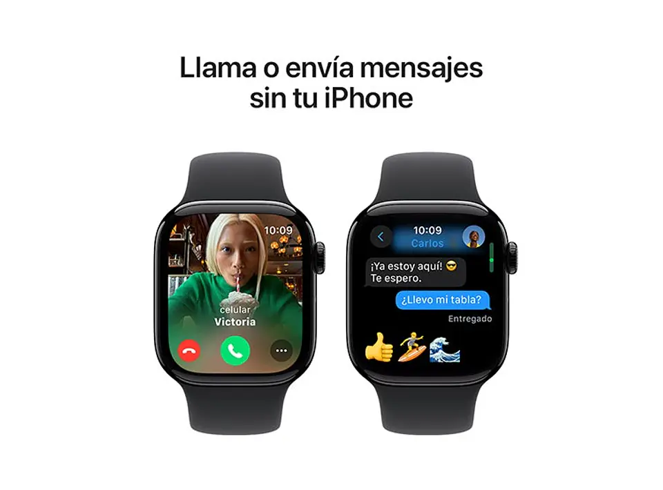 APPLE WATCH SERIE 10 42MM NEGRO ALUMINIO CORREA DEPORTIVA M/L 6