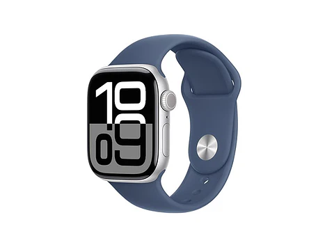 APPLE WATCH SERIE 10 42MM PLATA ALUMINIO CORREA DEPORTIVA M/L