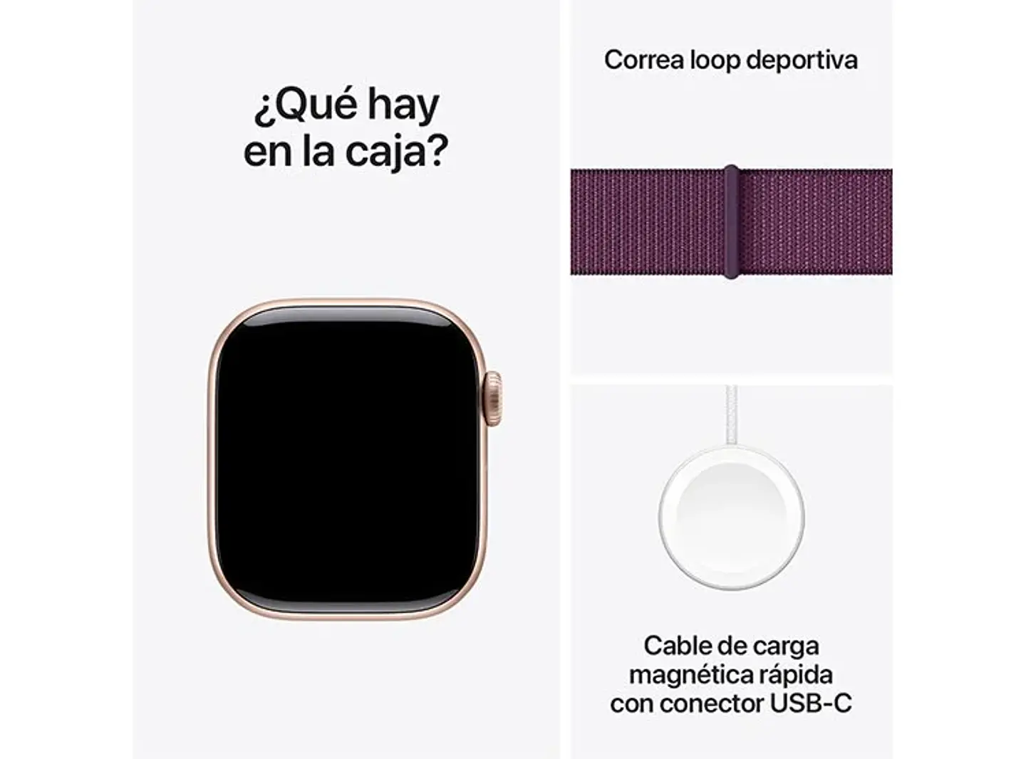 APPLE WATCH S10 ALUMINIO 42MM SPORT LOO ROSE GOLD 3