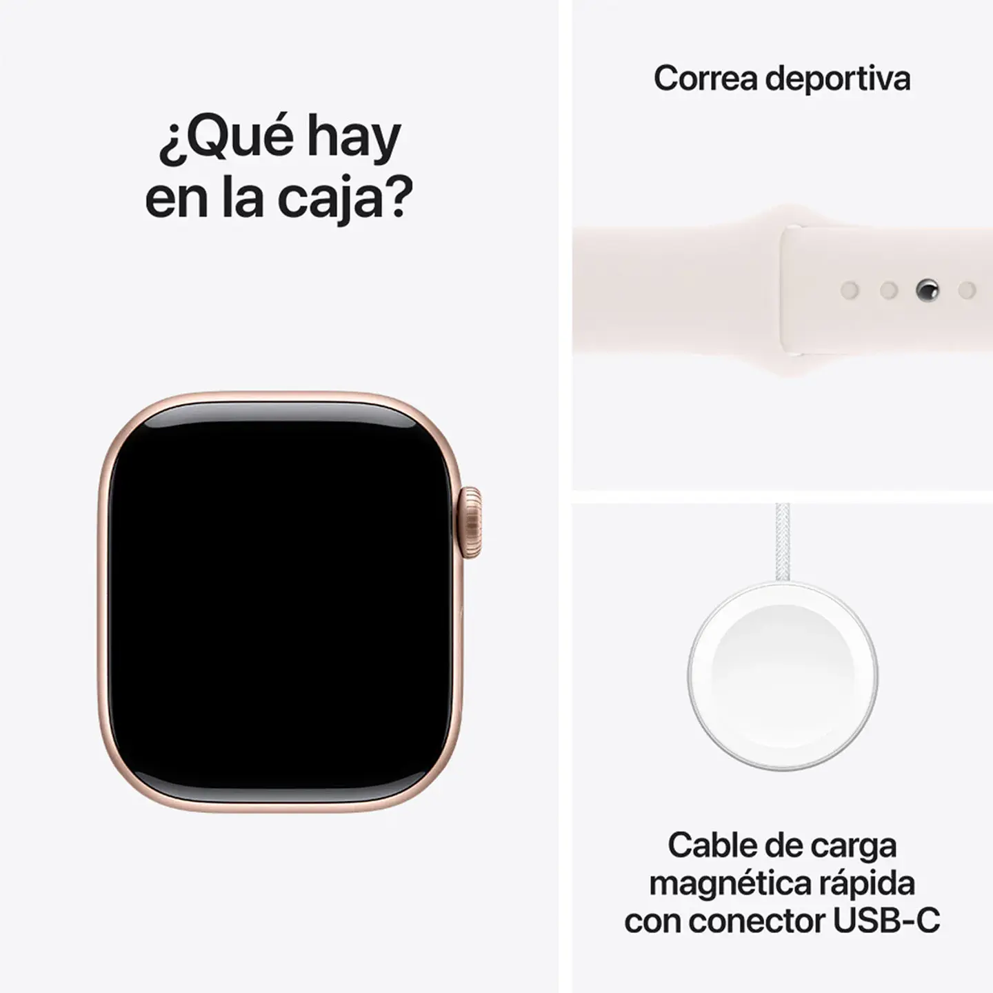 APPLE WATCH SERIE 10 42MM NEGRO ALUMINIO CORREA LOOP DEPORTIVA 3