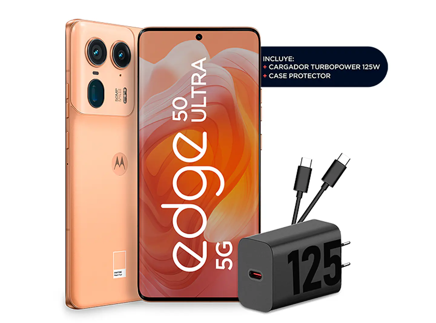 CELULAR MOTOROLA MOTO EDGE 50 ULTRA 6.7” 12 GB 512 GB 50 MP + 50 MP + 64 MP NARANJA 9