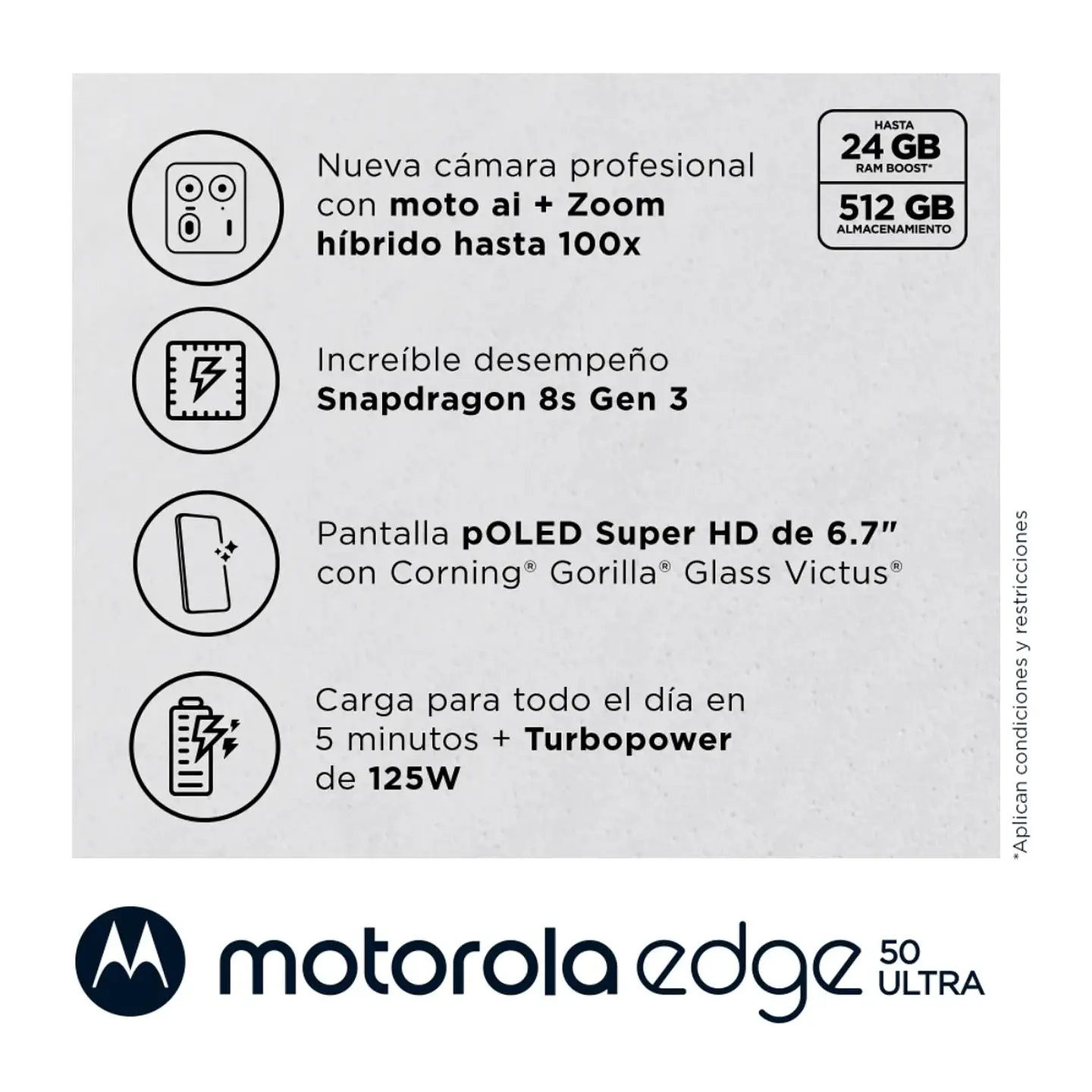 CELULAR MOTOROLA EDGE 50 ULTRA 512 GB 12 GB RAM TAMAÑO 1 6