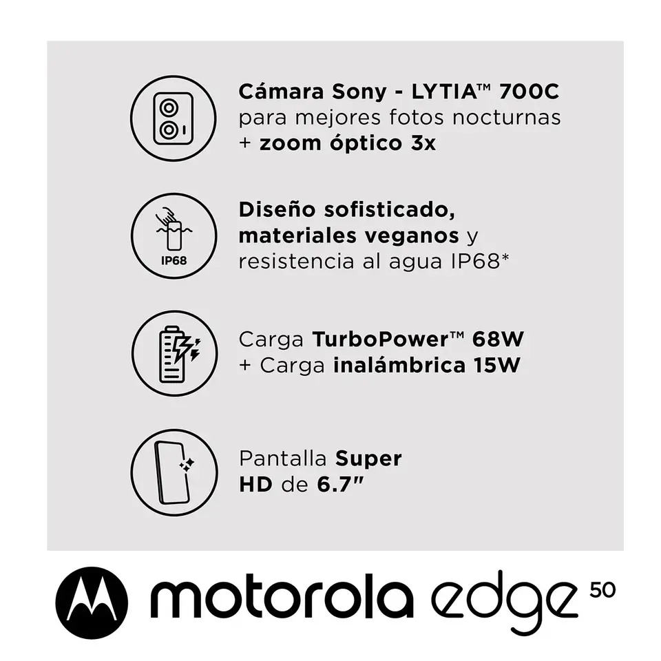 CELULAR MOTOROLA EDGE 50 12 GB 256GB VERDE JASPE 4