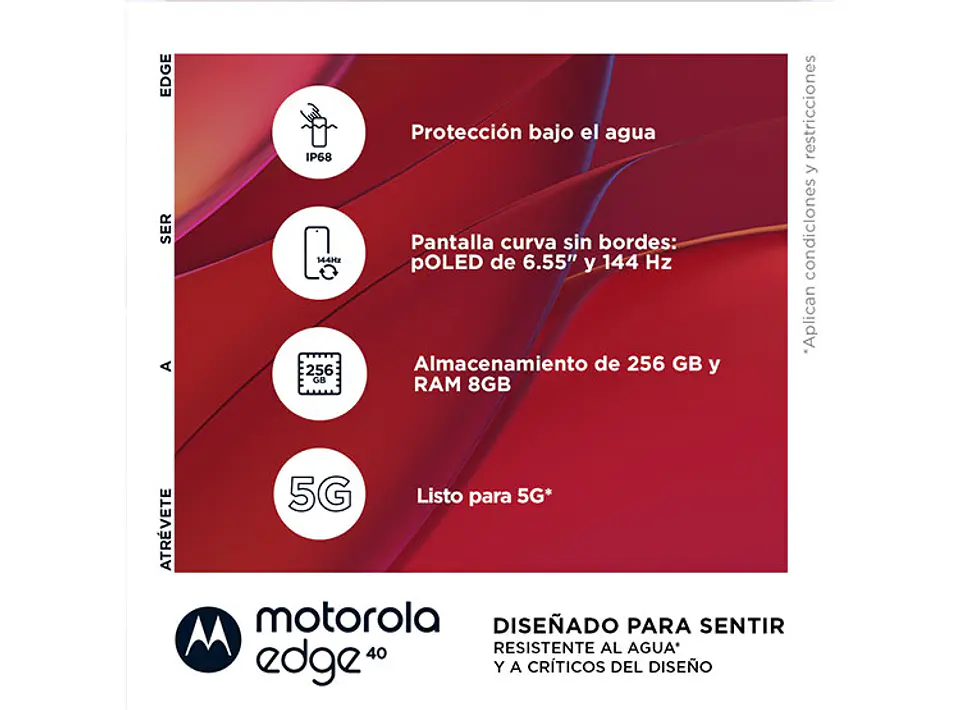 CELULAR MOTOROLA EDGE40 256 GB 8 GB RAM 32MP 6.5