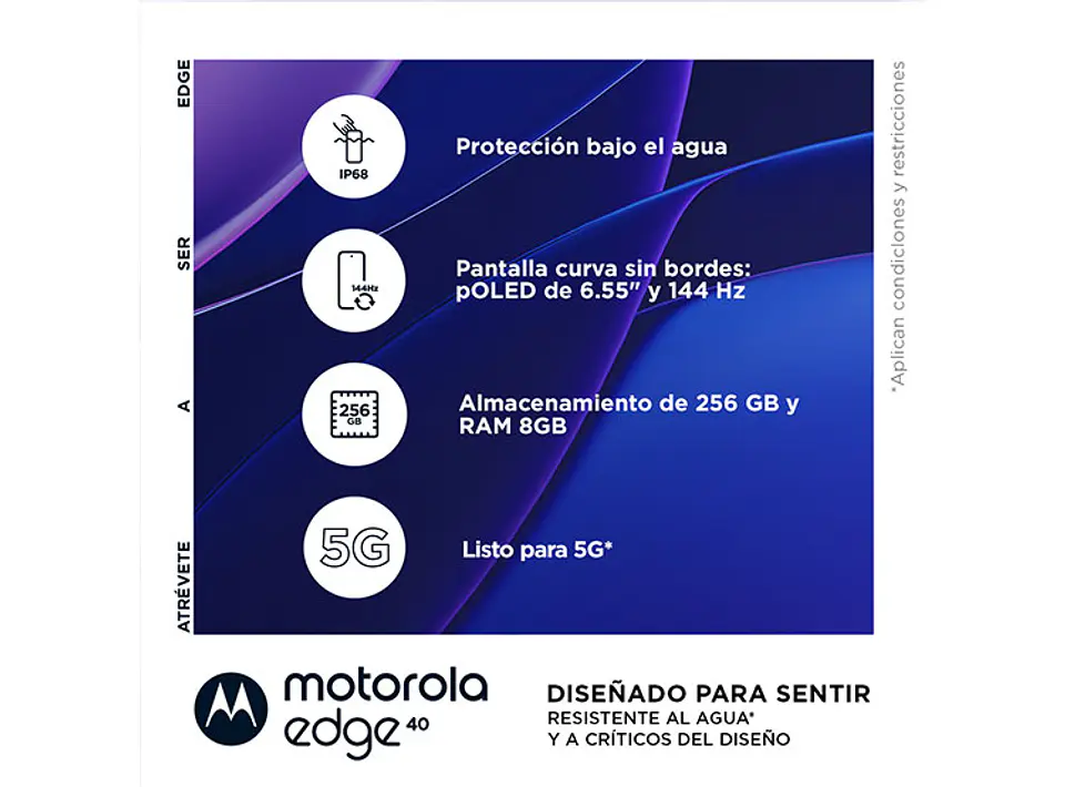 CELULAR MOTOROLA EDGE40 256 GB 8 GB RAM 32MP 6.5