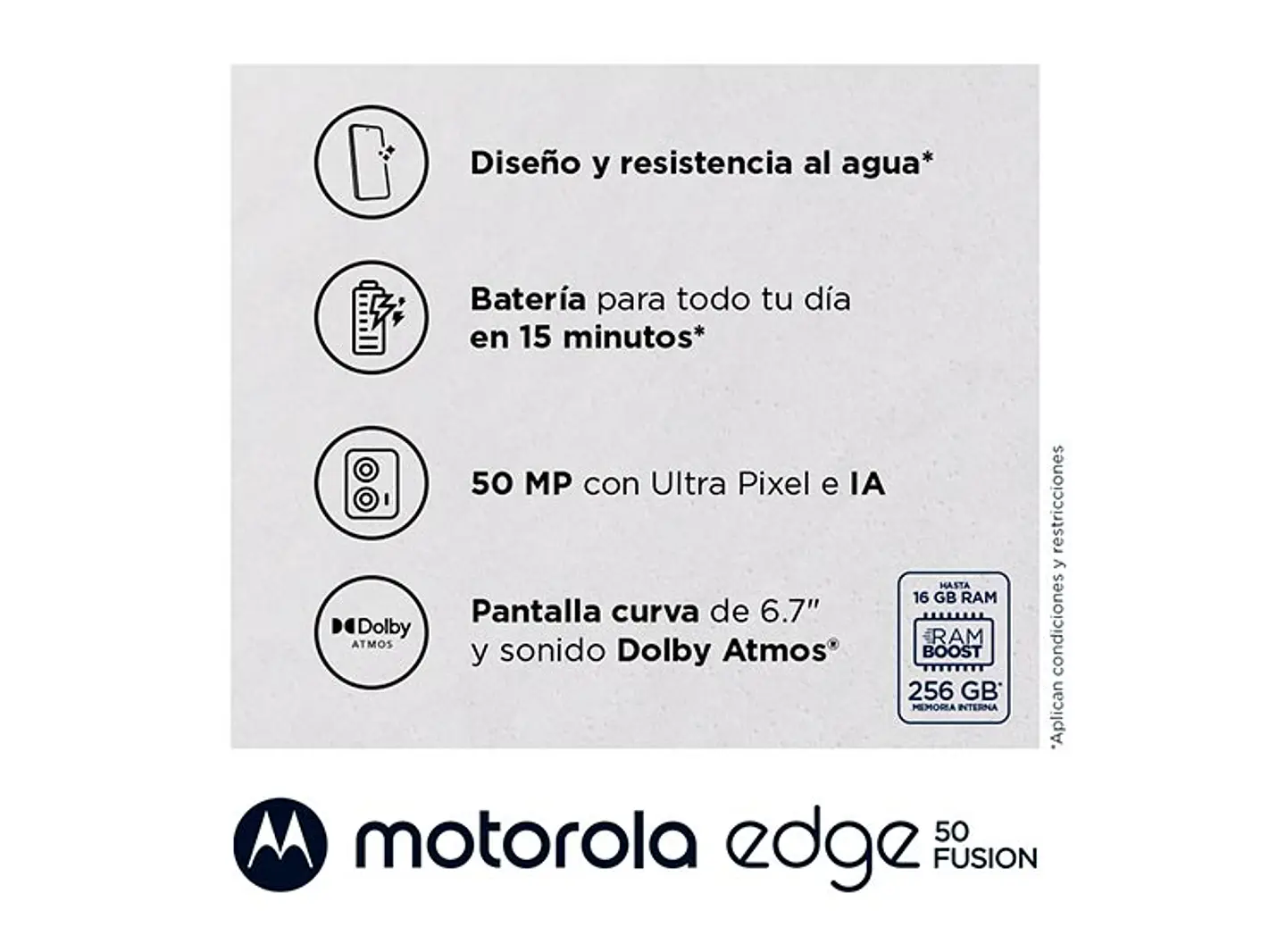 CELULAR MOTOROLA EDGE 50 FUSION 256 GB 8 GB RAM 32MP 6.7