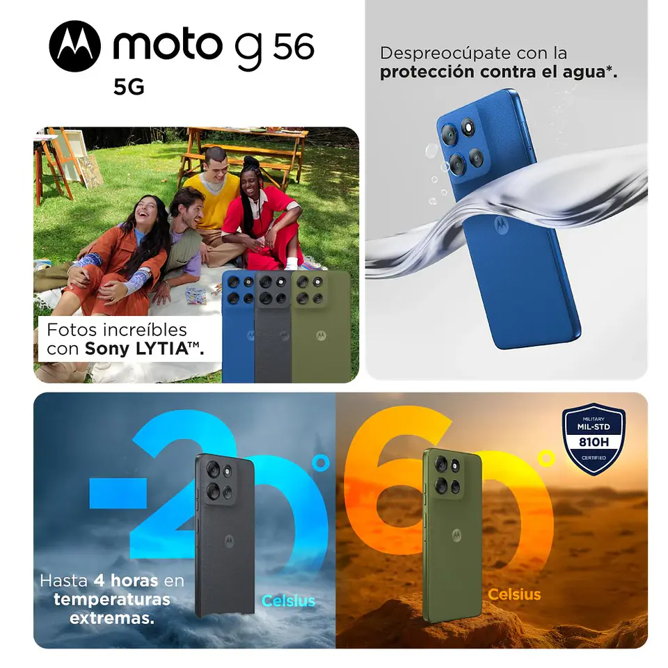 MOTOROLA MOTO G56 8+256GB AZUL 8