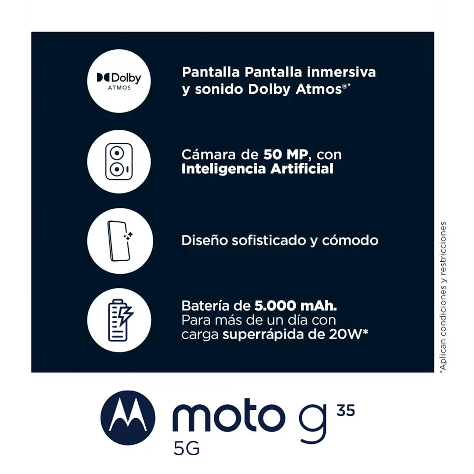 CELULAR MOTOROLA G35 5G 4 GB 128 GB GRIS 4