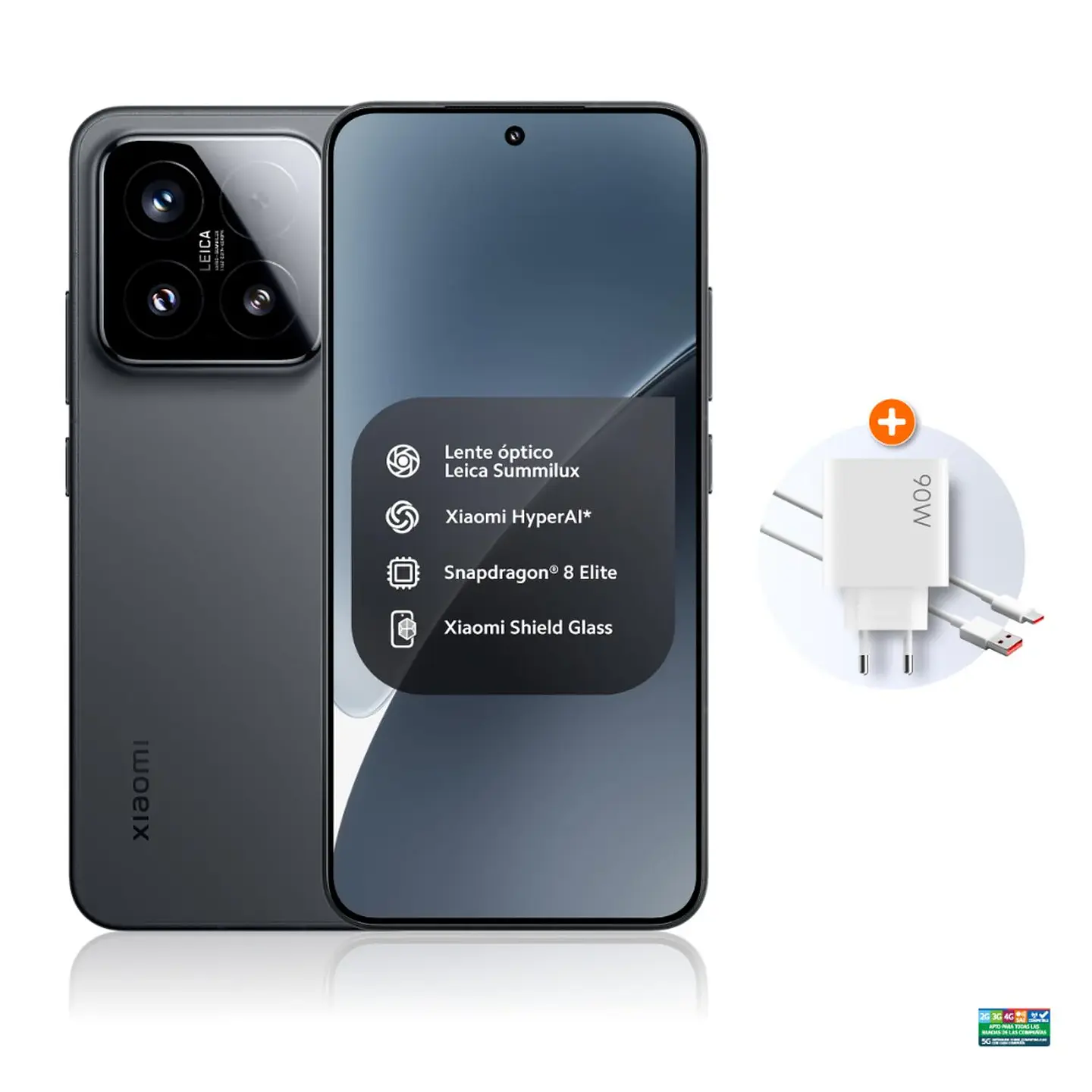 CELULAR XIAOMI 15 NEGRO 12+512 GB + XIAOMI BUDS 5 NEGRO 5