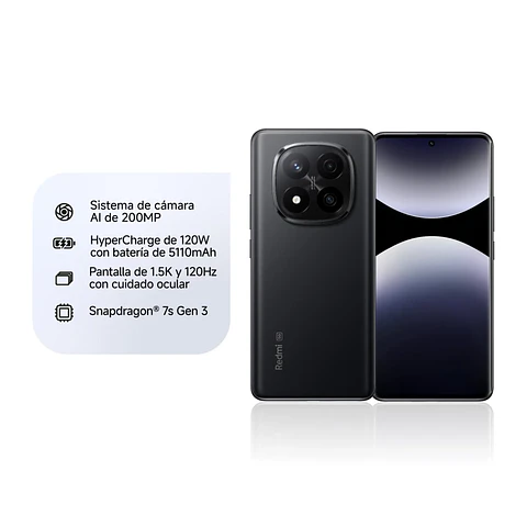 CELULAR REDMI NOTE 14 PRO+ 5G 256GB MIDNIGHT BLACK