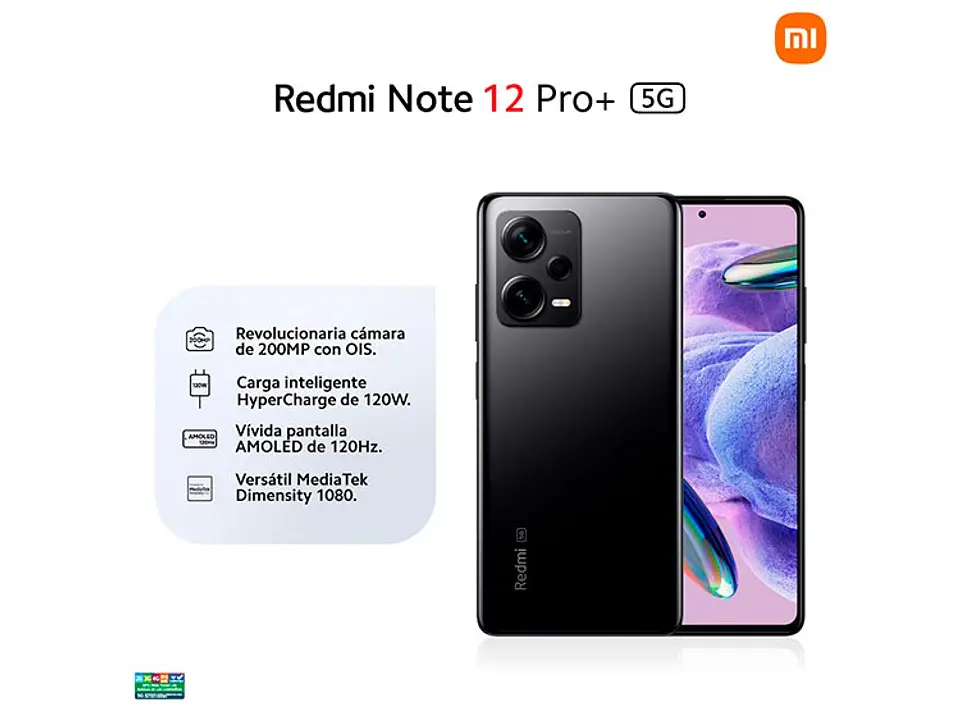 CELULAR XIAOMI REDMI NOTE 12 PRO+ 5G 256 GB 8 GB RAM 16MP 6.6