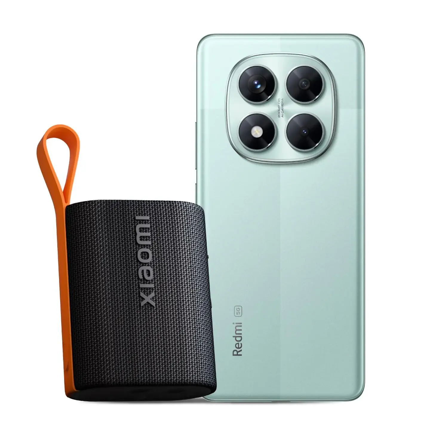 KIT CELULAR REDMI NOTE 14 PRO 5G 256GB CORAL GREEN + XIAOMI SOUND POCKET 5W 9