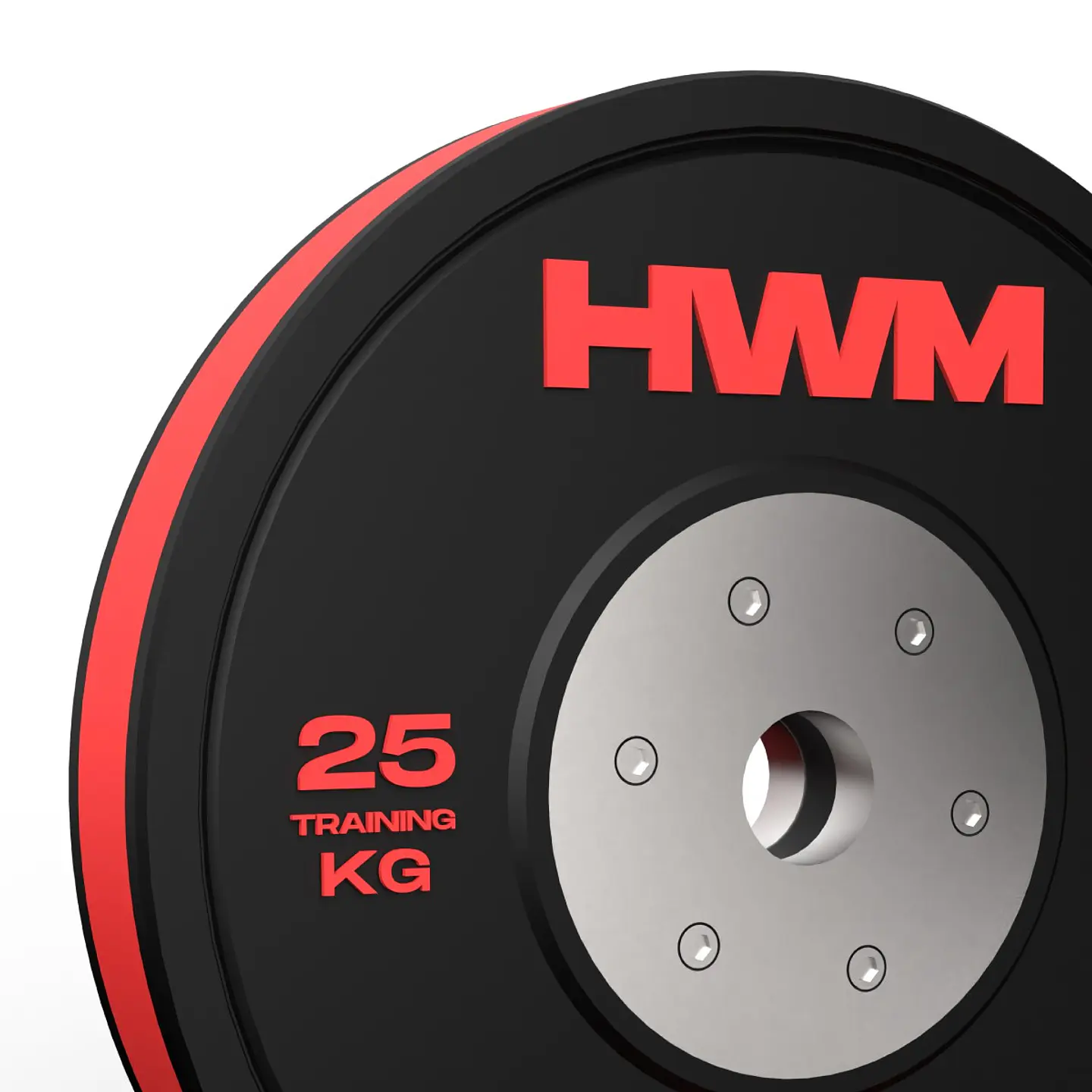 Par Bumper Plates Color Stripe 25kg | HWM 2