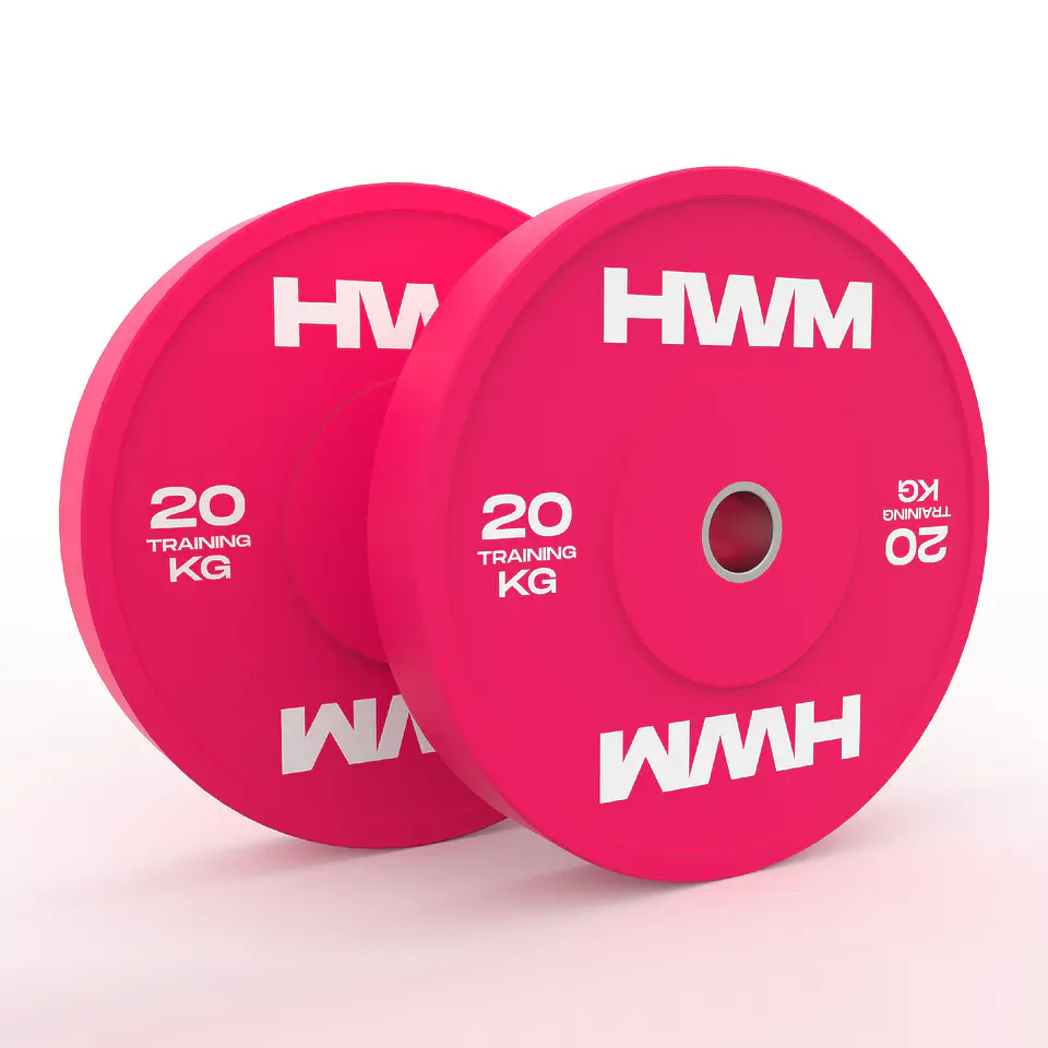 Par Bumper Plates Pink Color 20kg | HWM® 1