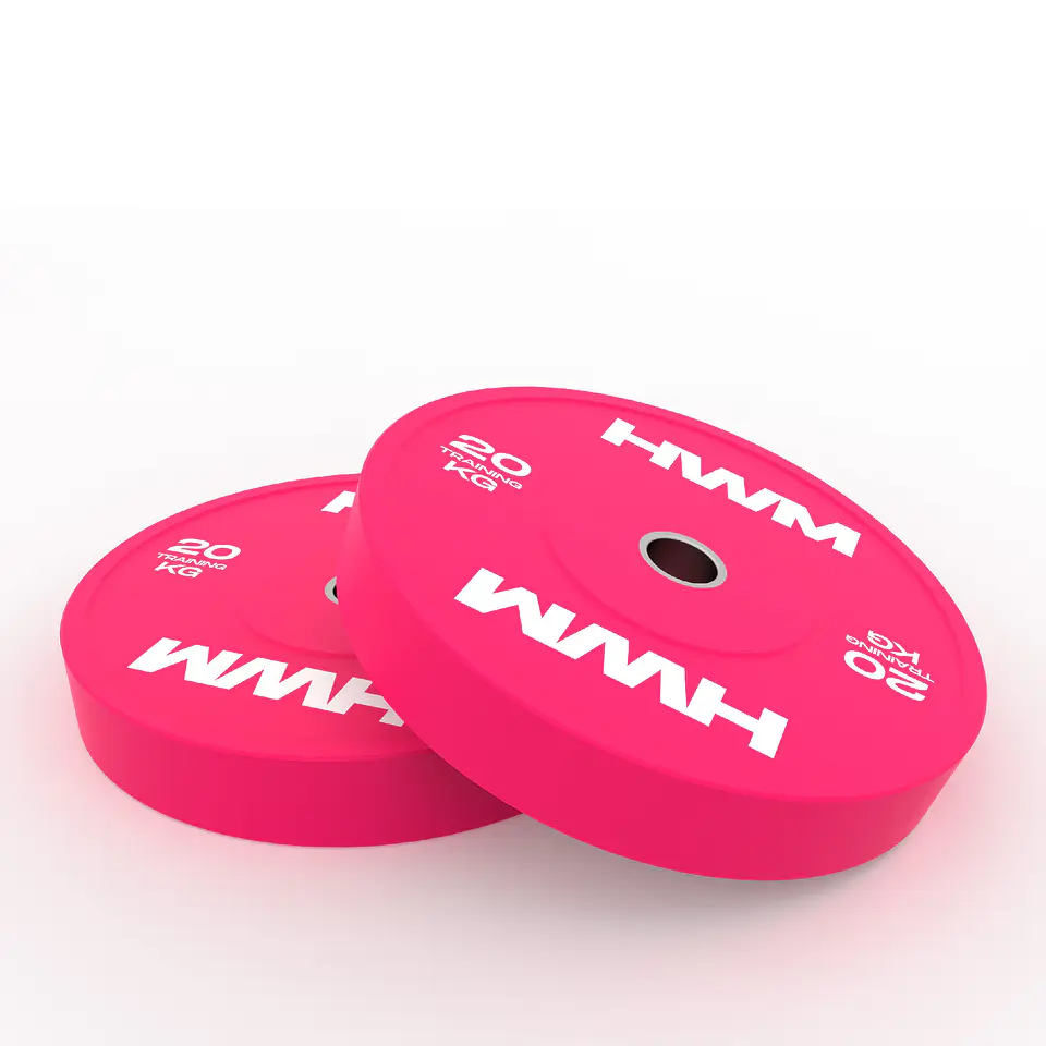 Par Bumper Plates Pink Color 20kg | HWM® 3