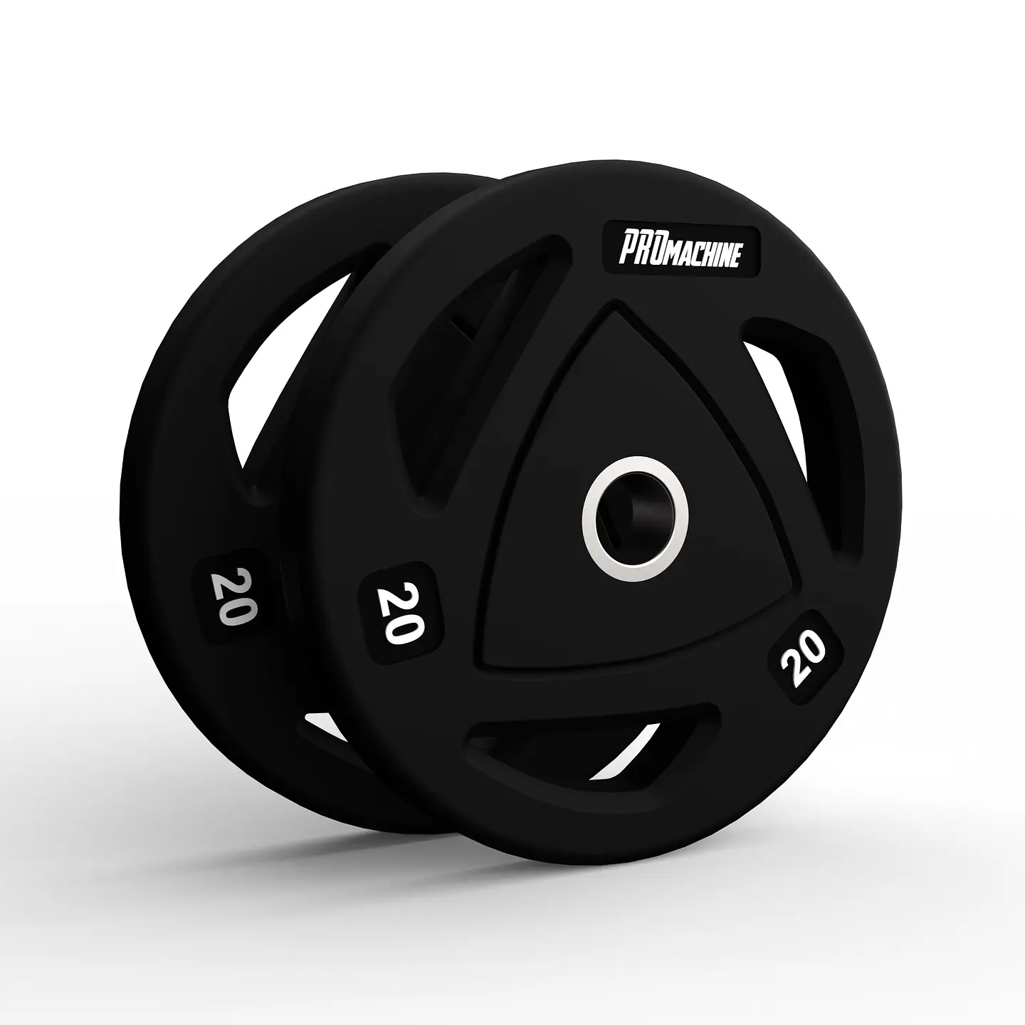 Par Discos Olímpicos Grip Rubber 20kg | PROmachine 1