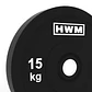 Par Bumper Plates Classic Black 15kg | HWM® - Miniatura 2