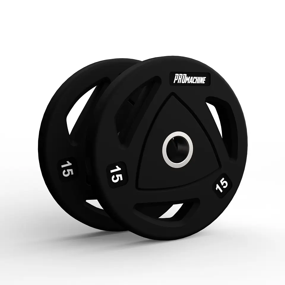 Par Discos Olímpicos Grip Rubber 15kg | PROmachine 1